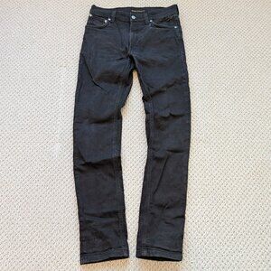 Nudie Jeans Lean Dean Dry Cold Black 29x32 Slim Tapered Made in Italy